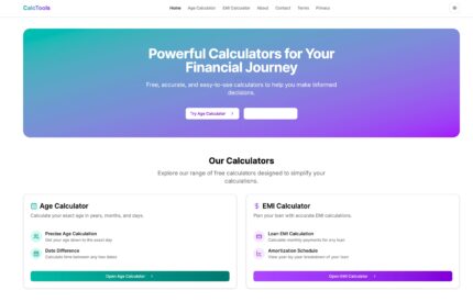 Age & EMI Calculator Tool Script